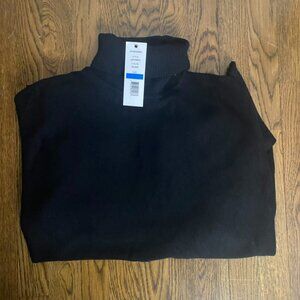 Joseph A. oversized sweater poncho turtleneck black XL